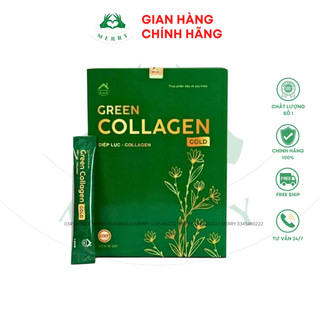 Diệp Lục Collagen GREEN BEAUTY Chính Hãng MERRY STORE Nguyên Mã giúp Đẹp Da Cân Bằng Nội Tiết Tố
