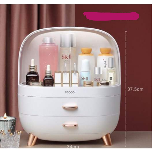 Kệ để mỹ phẩm, tủ để mỹ phẩm ecoco size to có nắp đậy