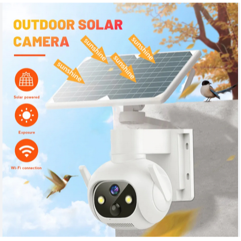 Camera năng lượng mặt trời 4g ICSEE quan sát 4K bên ngoài, năng lượng mặt trời, không dùng điện, có pin APP iCSee