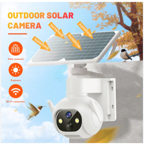 Camera năng lượng mặt trời 4g ICSEE quan sát 4K bên ngoài, năng lượng mặt trời, không dùng điện, có pin APP iCSee