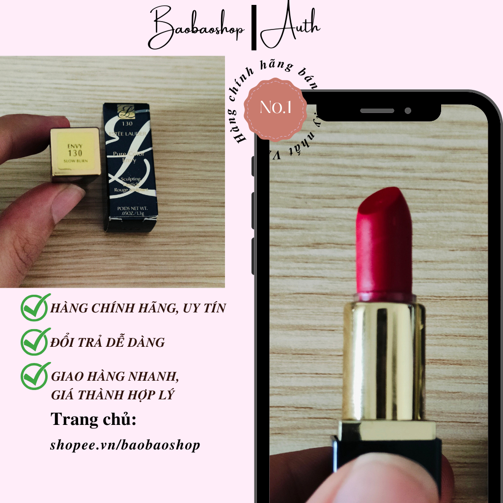 Son Estee Lauder Pure Color Envy Sculpting Lipstick 1.3g - Đôi Môi Quyến Rũ, Sắc Màu Tự Tin