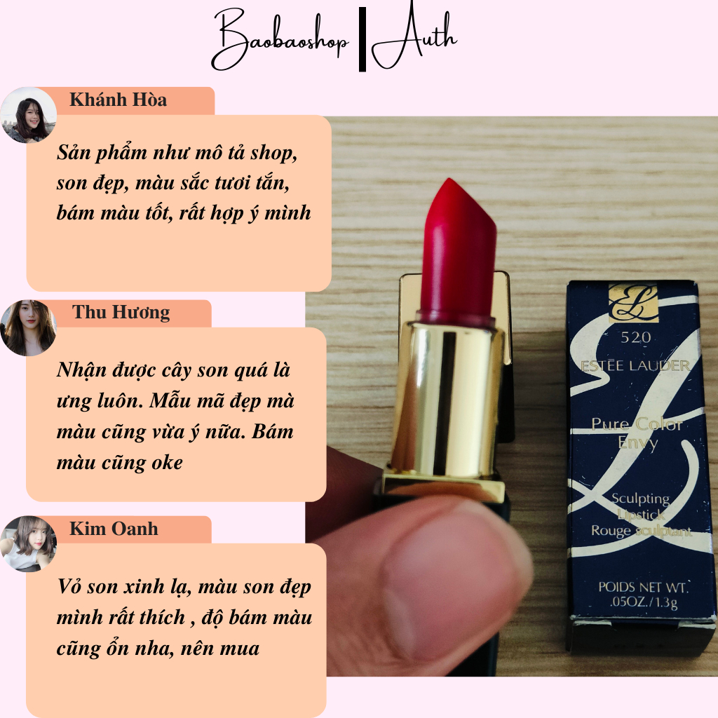 Son Estee Lauder Pure Color Envy Sculpting Lipstick 1.3g - Đôi Môi Quyến Rũ, Sắc Màu Tự Tin