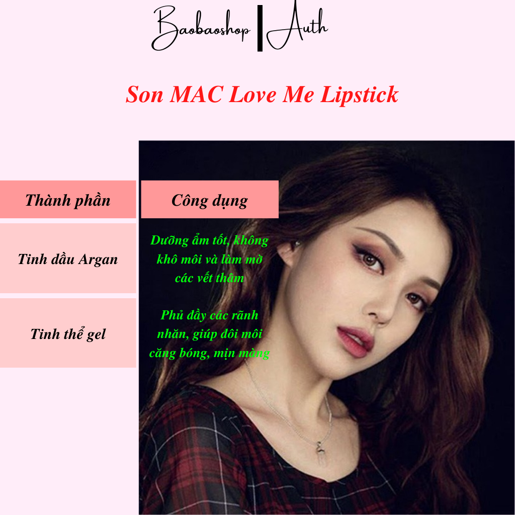 Son MAC Love Me Lipstick Rouge À Lèvres 1.8g - Sự Tự Tin và Quyến Rũ Cho Đôi Môi