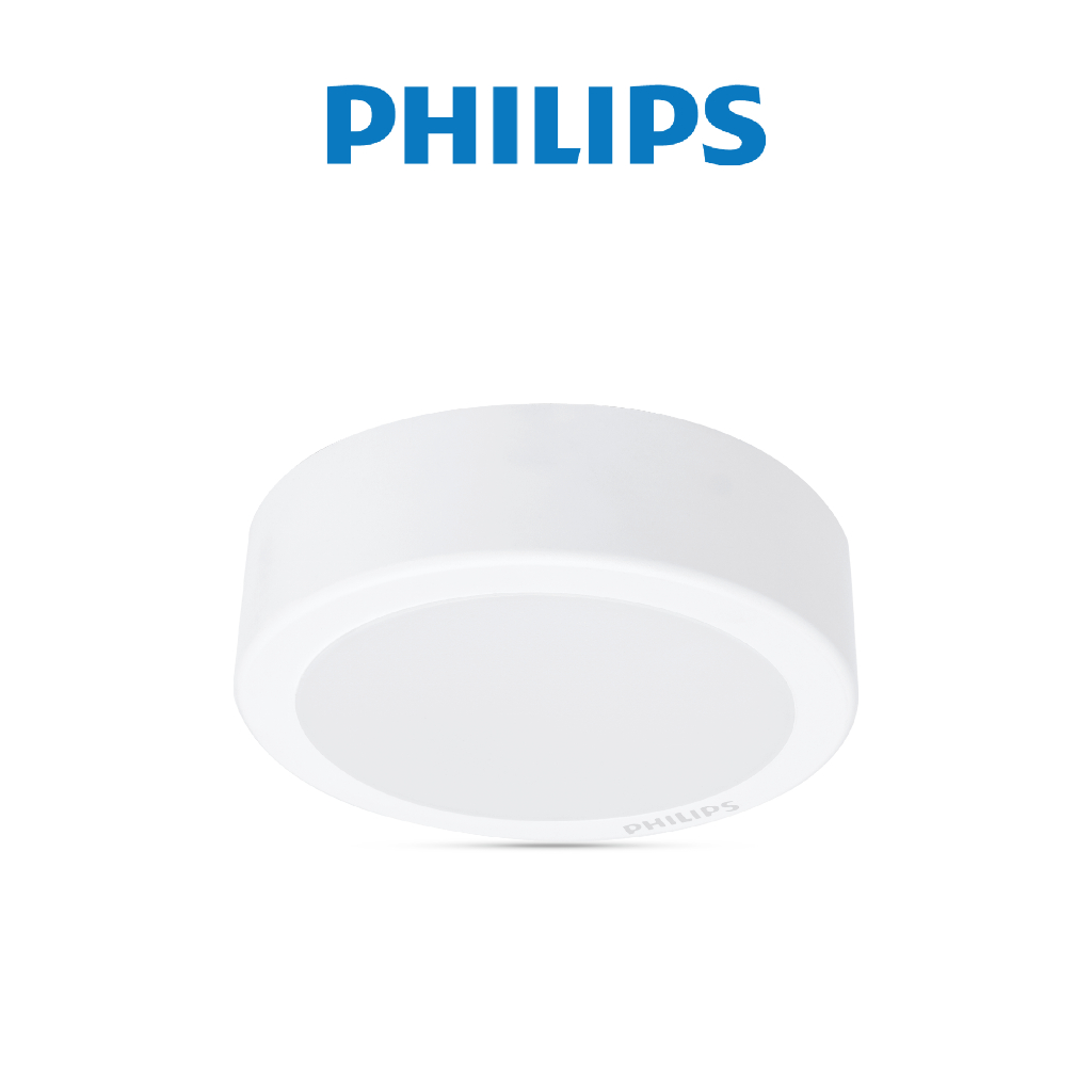 Bộ đèn ốp trần Philips LED tròn lắp nổi DN027C Công suất (9W, 12W, 15W, 19W)