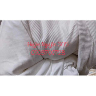 Vải thun gân cotton co giãn 4c hàng cây