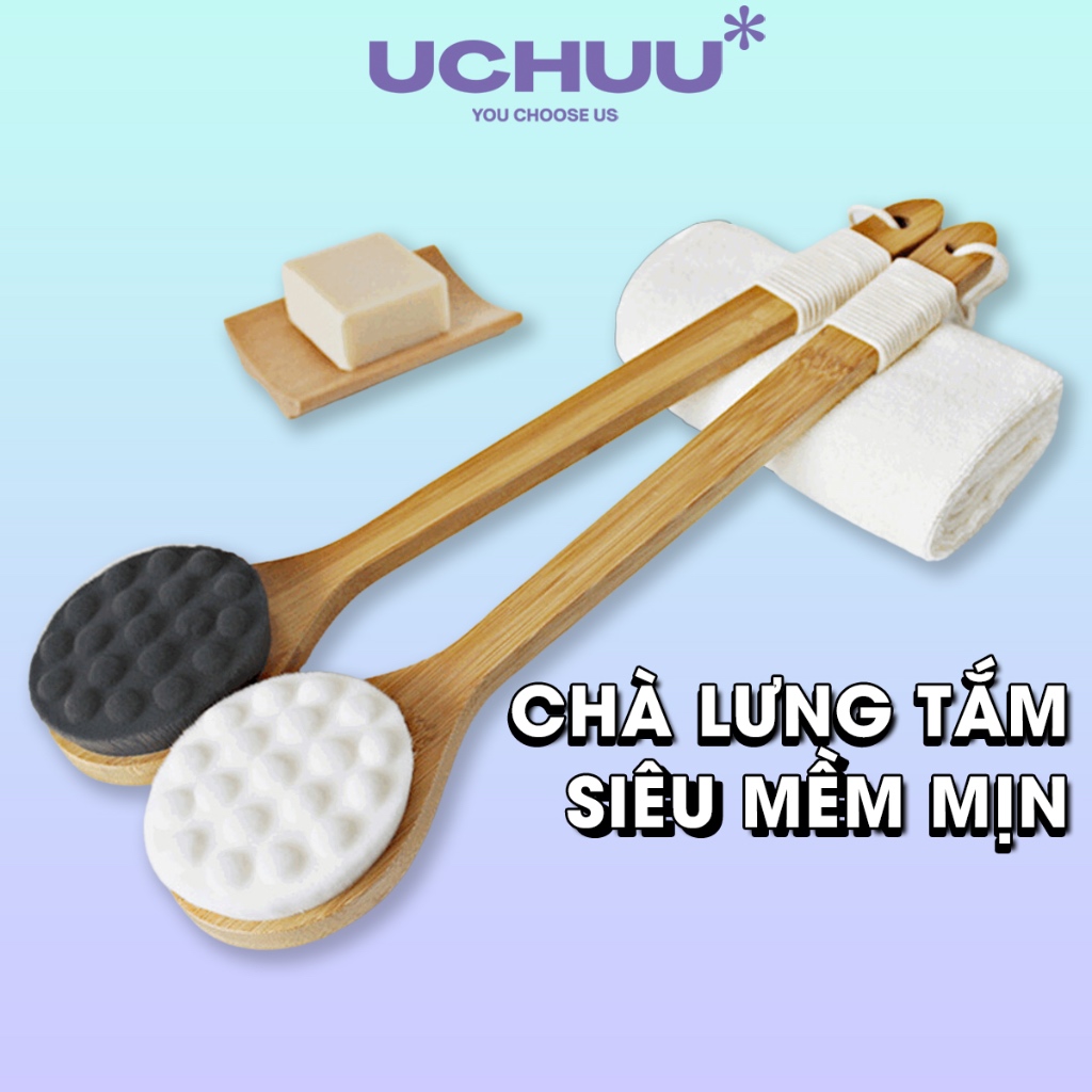 Cây Chà Lưng Automatik Cọ Lưng Bàn Chải Tắm Kì Lưng Tẩy Tế Bào Chết Kỳ Lưng Kì Ghét Body Lông Mềm Mịn Tạo Bọt Tốt