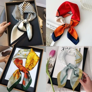 (LINK SALE)Khăn Lụa  Choàng Cổ  70X70 cm Đi Biển