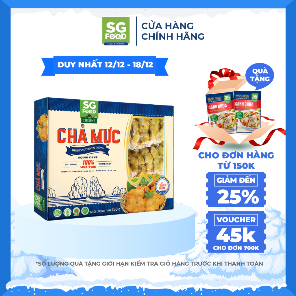 Chả Mực Hương Vị Truyền Thống SG Food Hộp 250G