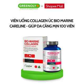 Viên Uống Bổ Sung Collagen Úc Bio Marine Careline Giúp Da Căng Mịn Săn Chắc, Trắng Sáng