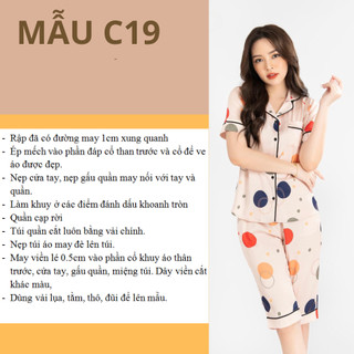 RẬP GIẤY A0 ĐỒ BỘ MẶC NHÀ PYJAMA MÃ C19