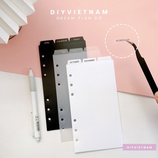 Set bìa phân mục tab ngang/đứng cho sổ a5/a6