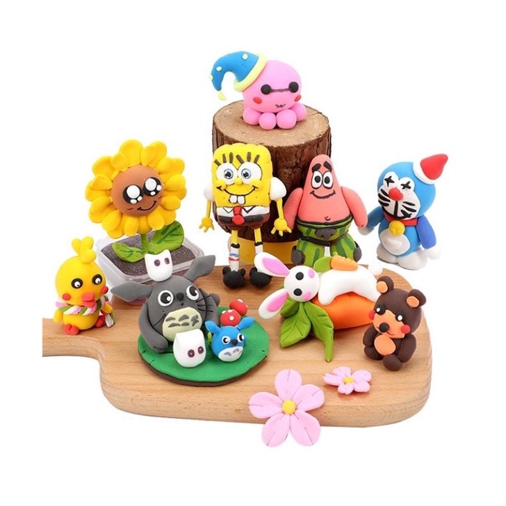 Đất nặn tự khô 12 màu cho bé chơi thỏa thích