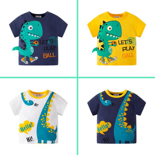 Áo hè thun cotton khủng long BE TOP cho bé trai A1871/ A1972 - TOPZKIDS