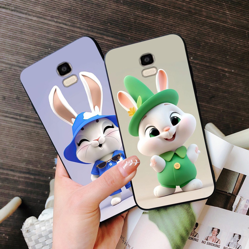 Ốp lưng Samsung j6 2018 / ss j6 plus / ss j6+ / ss a8 2018 / ss a8 plus 2018 in hình thỏ dễ thương