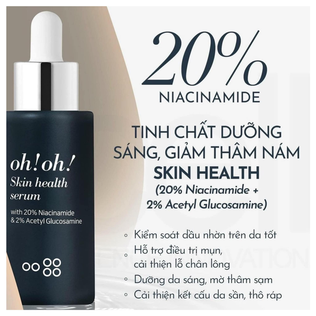Tinh chất dưỡng sáng da Nia Oh Oh Skin Health Serum
