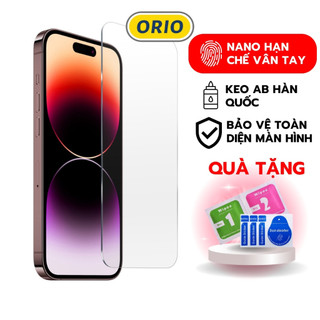 Kính Cường Lực iPhone 2.5D Trong Suốt 6/6s/7/8/plus/x/xr/xs/11/12/13/plus/mini/pro/max - ORIO [K-Y]