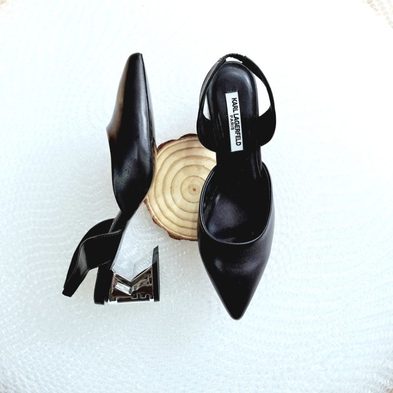 Giày Slingback KARL LAGERFELD da thật