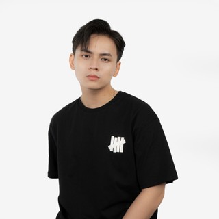 Áo thun unisex phong cách thời trang mẫu logo hai màu đen trắng cá tính AB35
