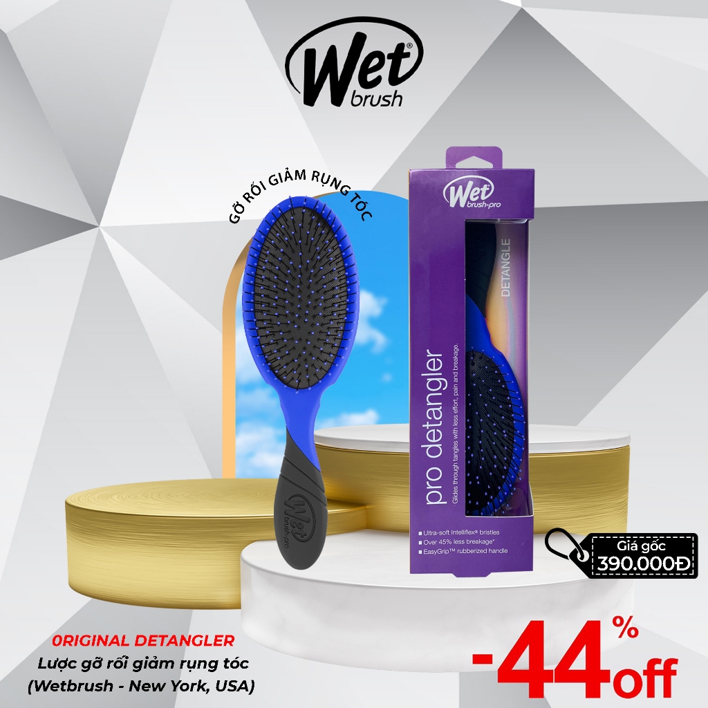 Lược chải gỡ rối tóc Wetbrush dòng truyền thống PRO đơn sắc
