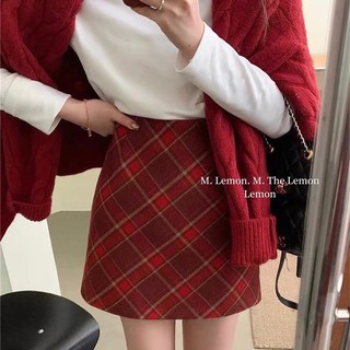 Chân váy chữ a dáng ngắn chất dạ ss2 - titto closet