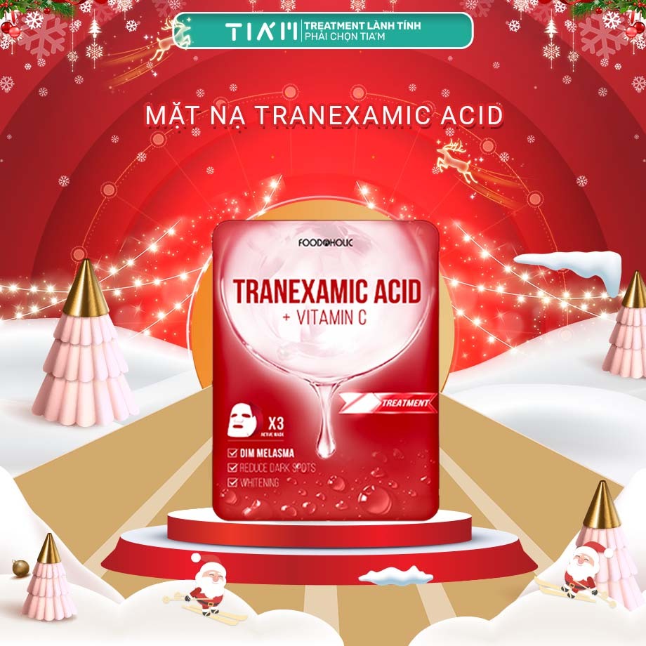 Mặt Nạ Tranexamic Acid Mờ Thâm Đỏ, Sạm Nám Tranexamic Acid Ample Mask 23ml/miếng