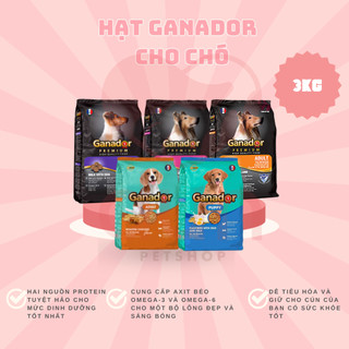 Thức ăn hạt cho chó Ganador bao 3kg