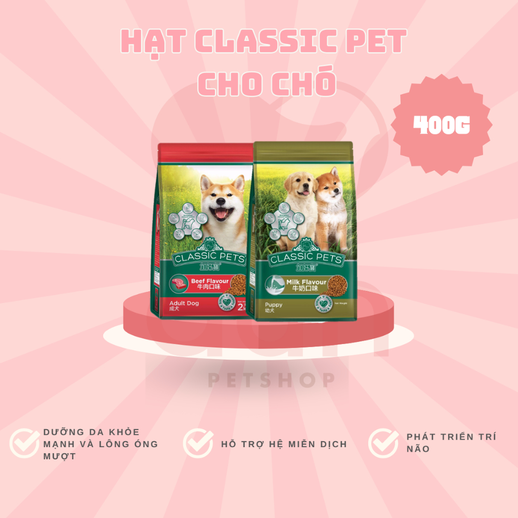 Classic Pets 400g - Thức ăn hạt cho chó