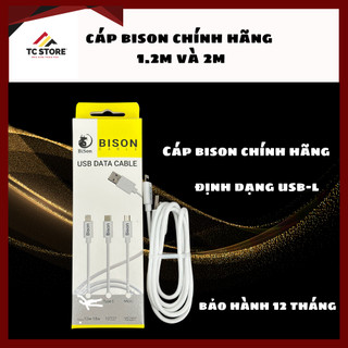 Cáp sạc điện thoại Bison chính hãng bảo hành 12 tháng , cáp Usb-L sợi to bền.