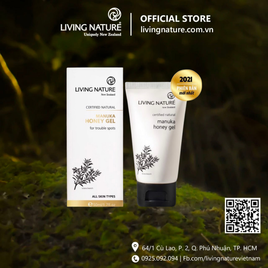 Gel mật ong Living Nature Manuka Honey Gel 50ml