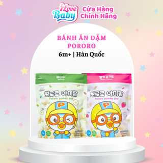 Bánh ăn dặm hữu cơ pororo dành cho bé 6m trở lên,10gr