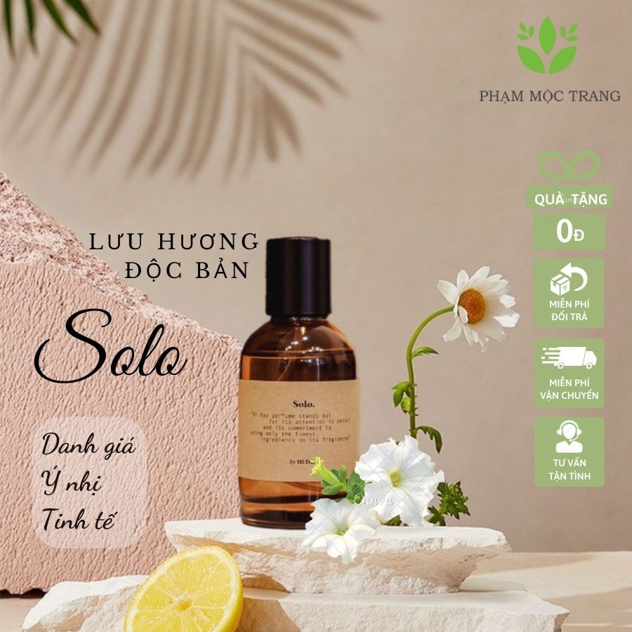 Lưu hương Độc Bản Solo - Nước Hoa Hương Thơm Quyến Rũ, Tinh Tế, Lưu Hương Dài Lâu 50ml