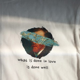 Áo thun unisex cotton 100% in hình Van Gogh - What is done with love is done well