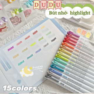 SÉT 5 Bút đánh dấu DIY highlight dạ quang 30 màu lựa chọn