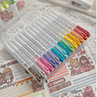 SÉT 5 Bút đánh dấu DIY highlight dạ quang 30 màu lựa chọn