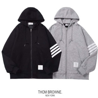Áo khoác nỉ thom siêu hot hit_áo khoác thome sọc tay mới nhất 2023
