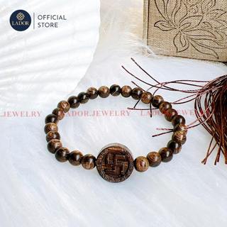 Vòng tay trầm hương tự nhiên trầm sánh chìm Việt Nam may mắn Tài Lộc Vạn sự Như Ý Lador Jewelry
