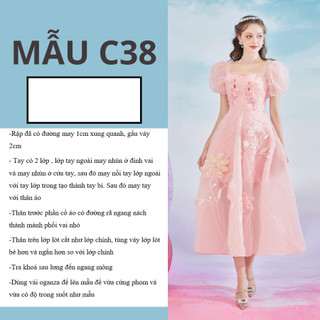 RẬP GIẤY A0 ĐẦM XOÈ 2 LỚP MÃ C38