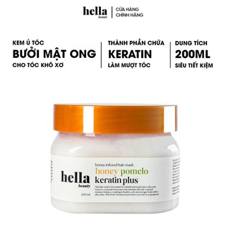 Kem ủ tóc bưởi mật ong Keratin không Sulfate dành cho tóc yếu khô xơ gãy rụng
