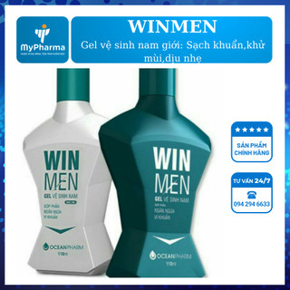 Winmen 125ml - gel vệ sinh nam giới, sạch khuẩn, khử mùi hôi