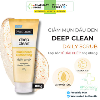 Sữa Rửa Mặt NEUTROGENA Blackhead Eliminating Daily Scrub giảm và ngăn ngừa mụn đầu đen 100G