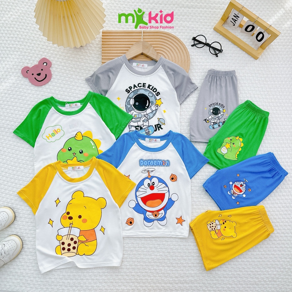 Bộ Cộc tay cho bé Bé Trai Bé Gái 7-30kg 💖Bộ cộc tay MK KID Chất thun lạnh siêu mềm mịn mát cho bé