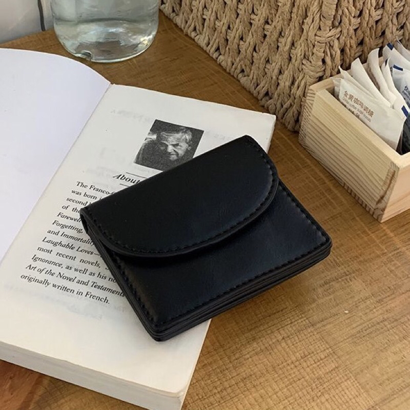 Ví nữ cầm tay size 11cm, ví 3 ngăn nhỏ gọn đựng vừa thẻ ngân hàng, căn cước, chất da cao cấp