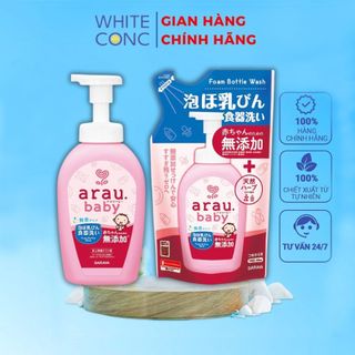 NƯỚC RỬA BÌNH ARAU NHẬT CHAI 500ML/TÚI 450ML