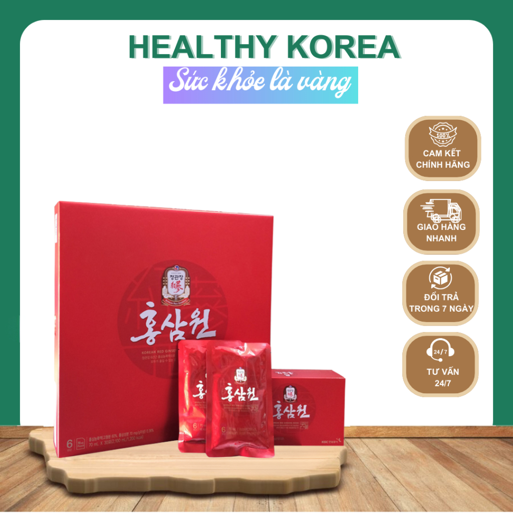 Nước Hồng Sâm Chính Phủ WON (30Gói x70ml)