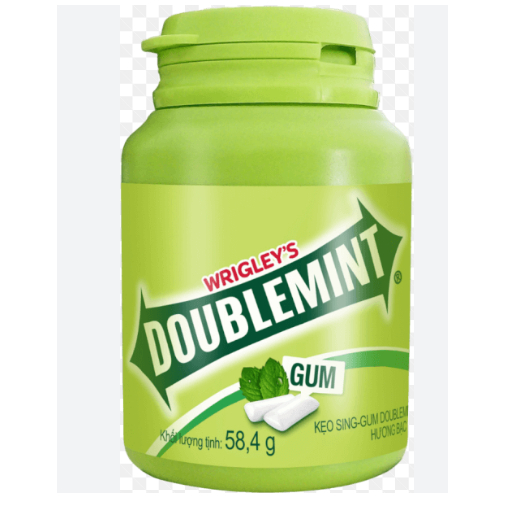 Lọ kẹo singum Doublemint hương bạc hà 58.4g. giá Rẻ
