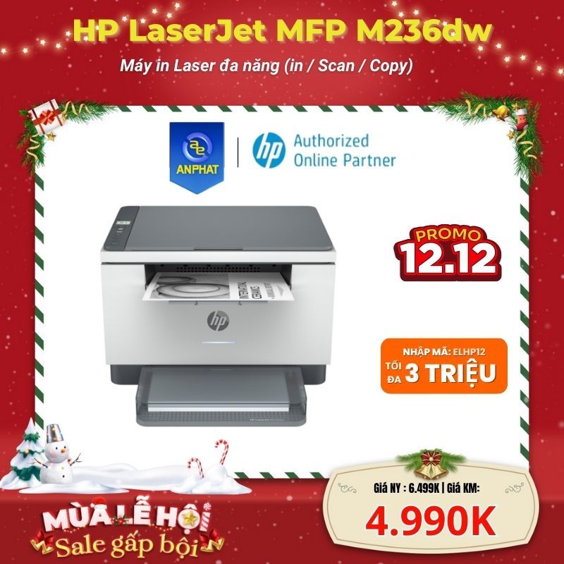 Máy in đa chức năng HP LaserJet M236dw - ( 9YF95A ) - Chính hãng