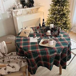  Khăn Trải Bàn & Vải Họa Tiết Caro Chụp Ảnh Noel Tết  Phong Cách Lễ Hội Đạo Cụ Chụp Ảnh 