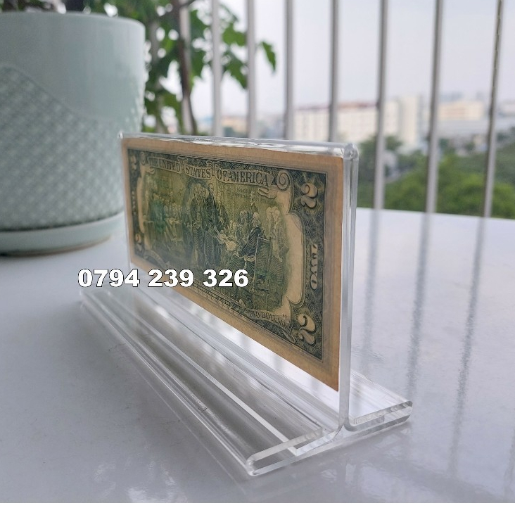 Khung ảnh mica, khung kệ mica acrylic trưng bày tiền giấy
