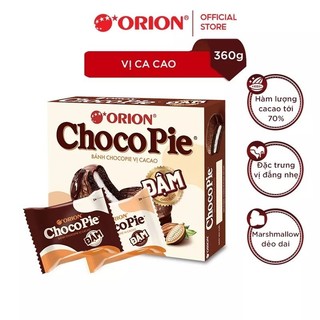 Bánh Chocopie Dark orion 12P đậm vị Cacao