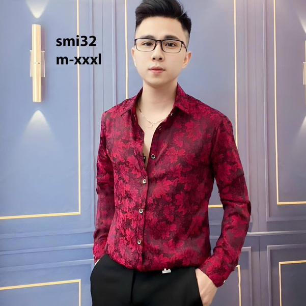 Sơ Mi Nam Vải Lụa Không Nhăn Không Phai Không Xù
